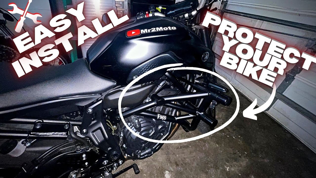 2022 FZ07/MT07 FMS CRASH CAGE INSTALL TUTORIAL | Mr2Moto