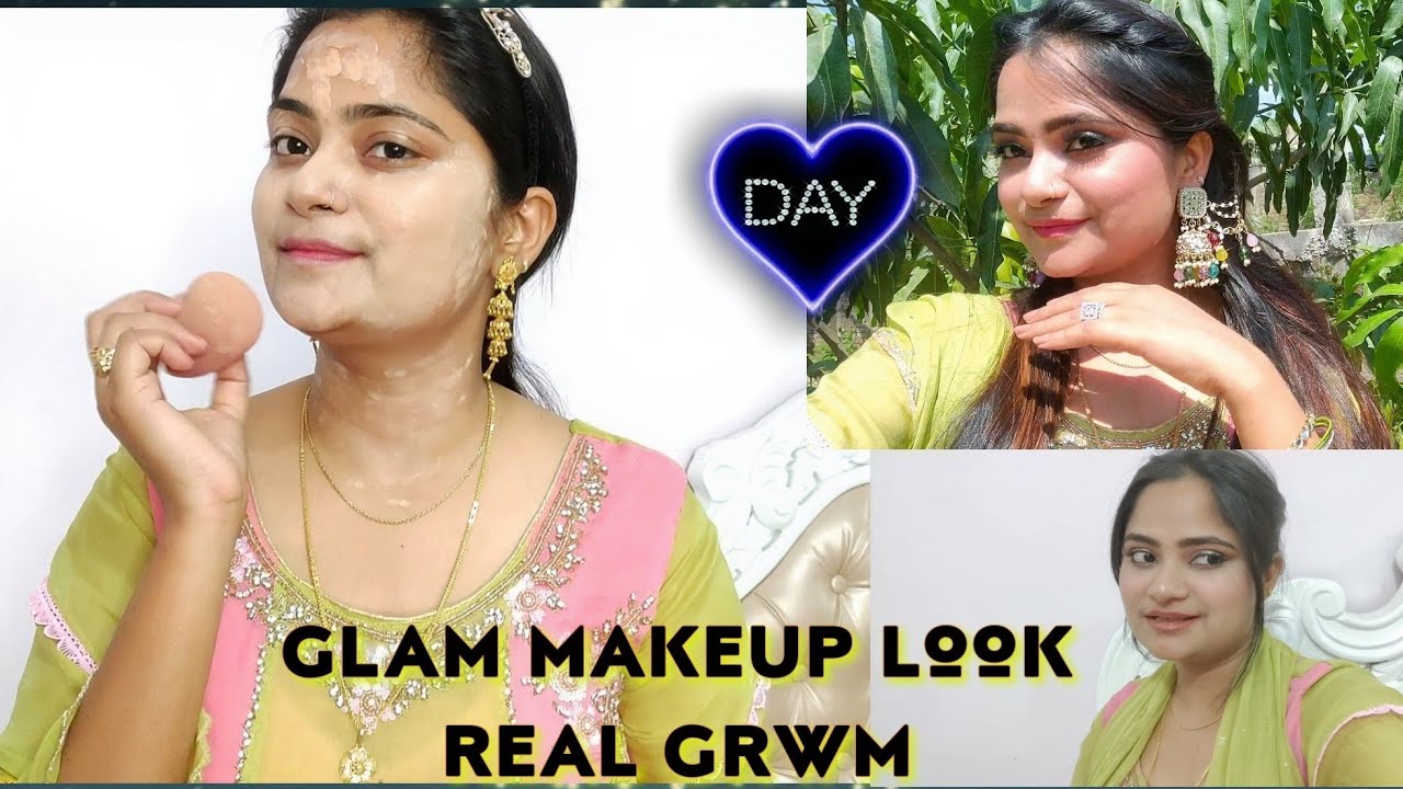 GRWM: Real Get ready with me for EID || ससुराल में कैसे तैयार हुई ईद पर|| Glitter liner Glam Look