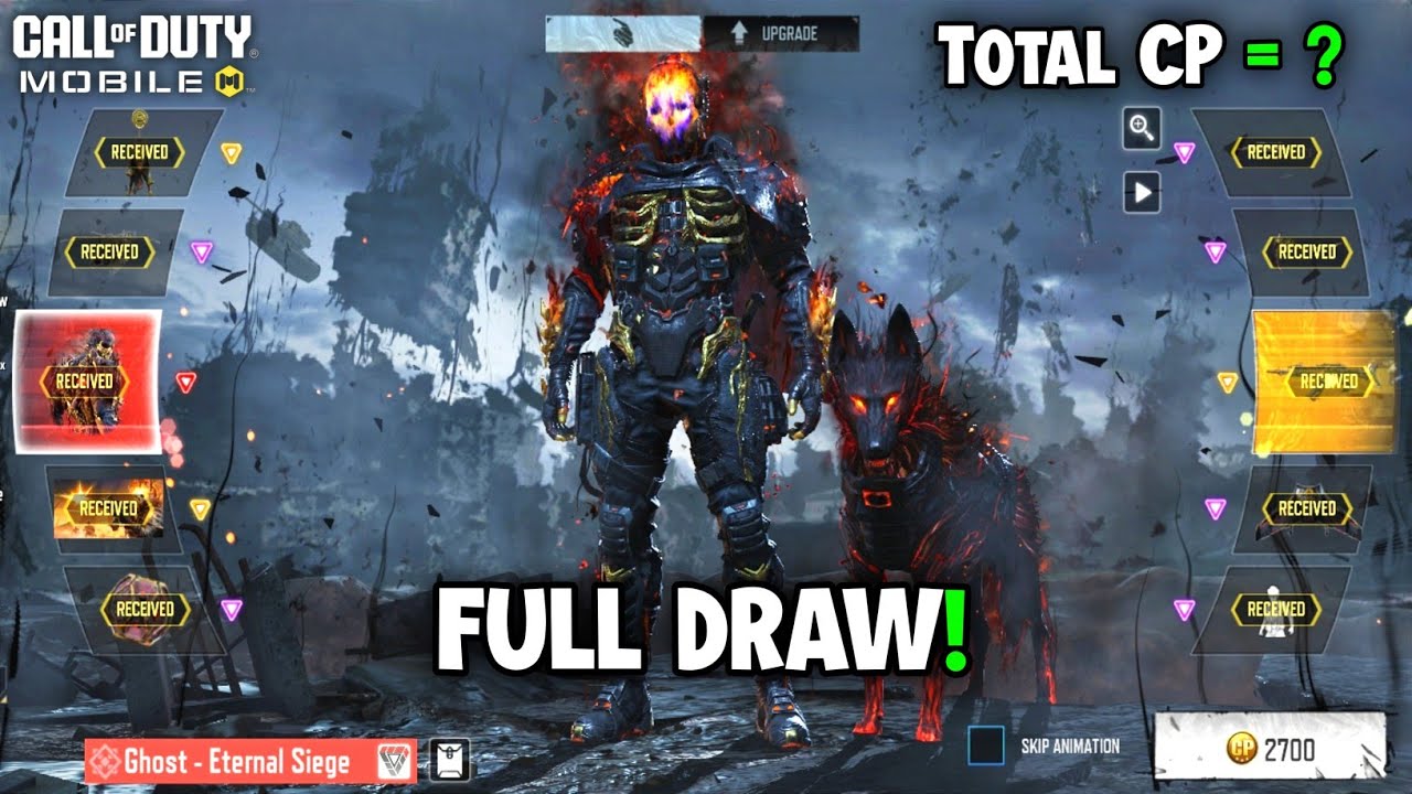 Buying Mythic Ghost - Eternal Siege & KN-44 - Dark Harbinger | WAR'S PARAGON MYTHIC Draw CODM