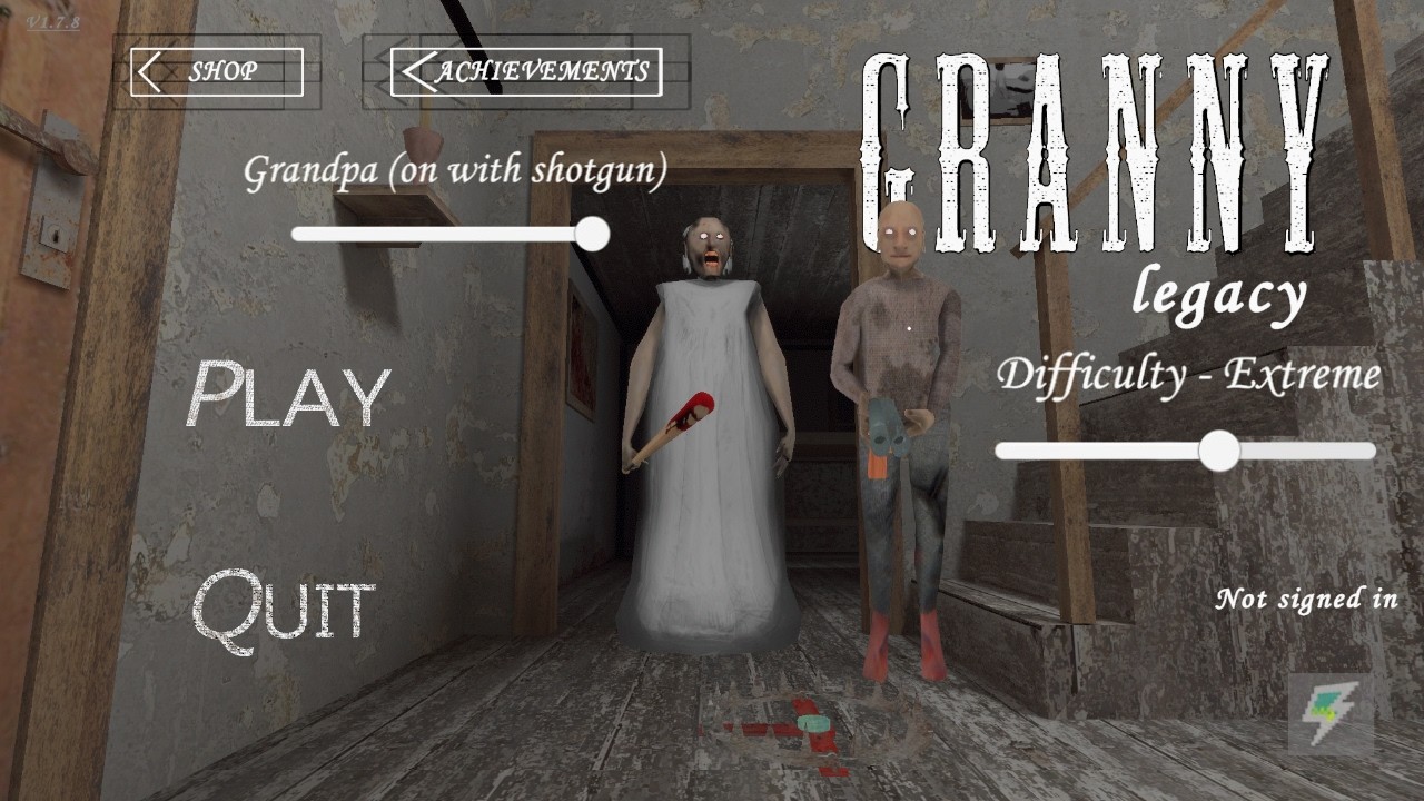 Granny legacy - Extreme Mode Sewer Escape With Grandpa + Shotgun