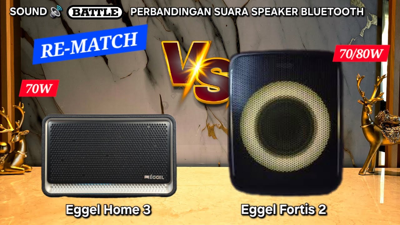RE-Match Eggel Home 3 vs Eggel Fortis 2 - Sound Battle - Perbandingan Suara Speaker Bluetooth