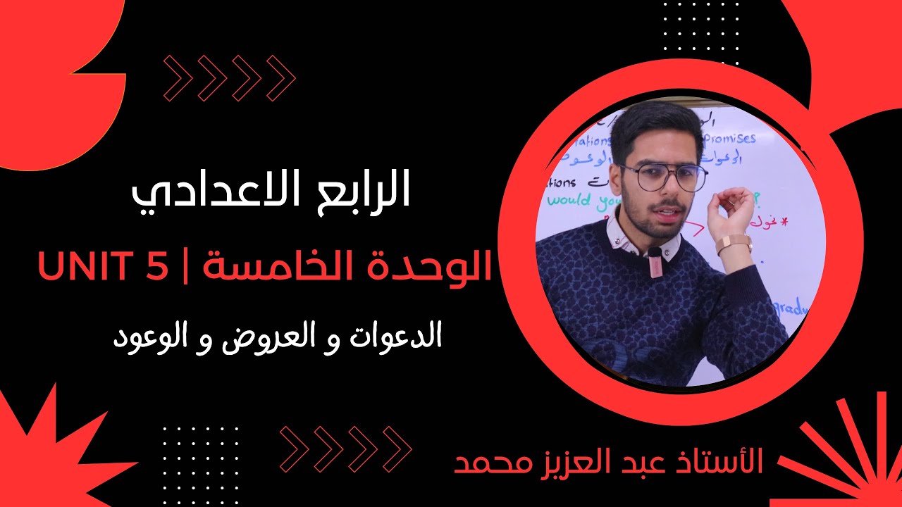 الرابع الإعدادي | الوحدة الخامسة | الدعوات و العروض