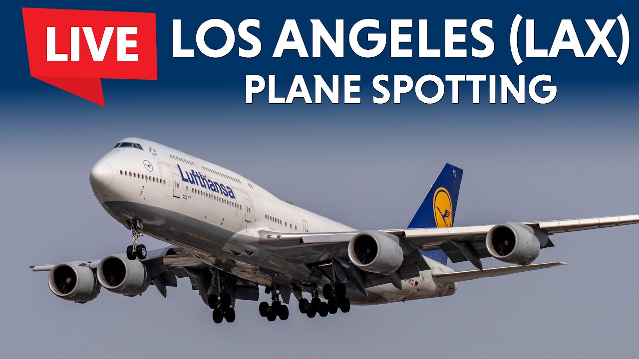 LIVE PLANE SPOTTING in LOS ANGELES - LAX