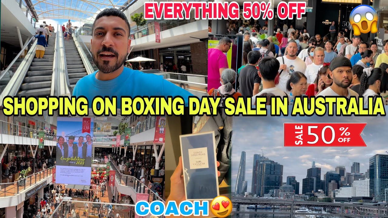 SHOPPING ON BOXING DAY SALE IN AUSTRALIA 🇦🇺EVERYTHING 50% OFF😱