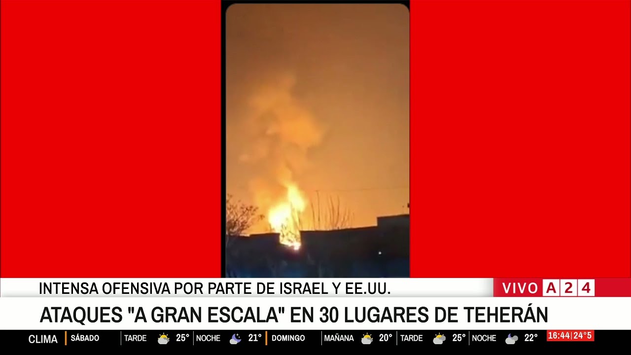 🔴 INTENSA OFENSIVA POR PARTE DE EE.UU. E ISRAEL: ATAQUES A GRAN ESCALA EN 30 LUGARES DE THERÁN