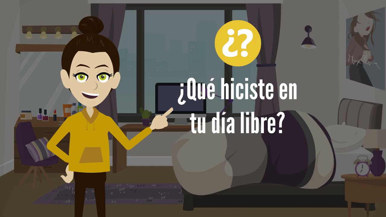 Rutina diaria, vocabulario de objetos cotidianos y lugares de la casa. Verbos en presente y pasado.