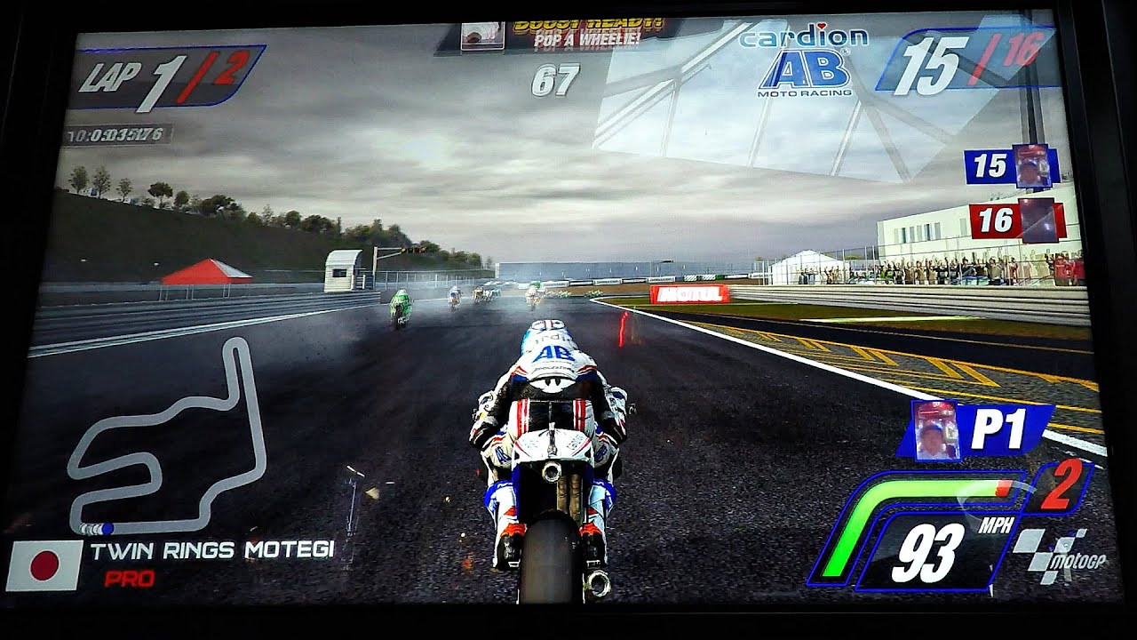 MotoGP — японская аркадная игра о гонках на мотоциклах: 4-сторонняя битва Moto GP для детей в игр...