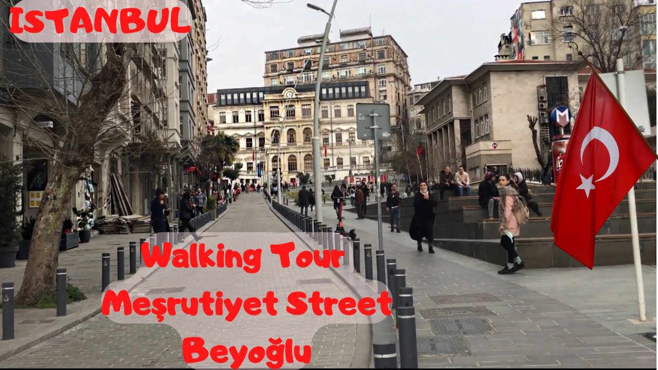 Walking tour Meşrutiyet Street. Beyoğlu, ISTANBUL
