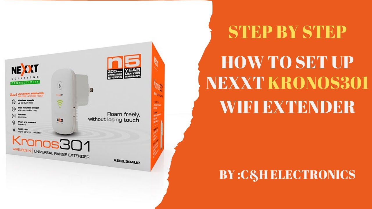 How to set up Kronos301 WIFI Extender/English Version