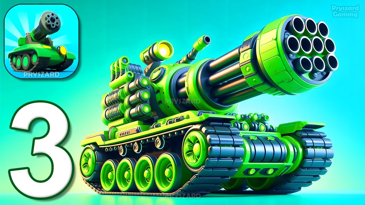 Tank Sniper - Gameplay Walkthrough Part 3 - Merge Tanks, Win Battle (iOS, Android)
