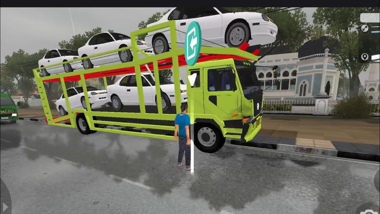 POV Truck Driver: Delivering Cars Across the City | BUSSID