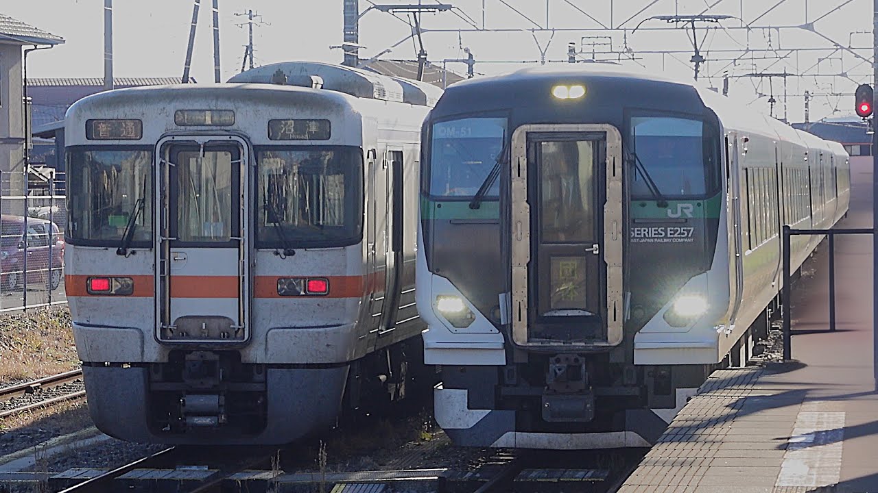 E257系5500番台OM-51編成 入換回送 御殿場駅到着