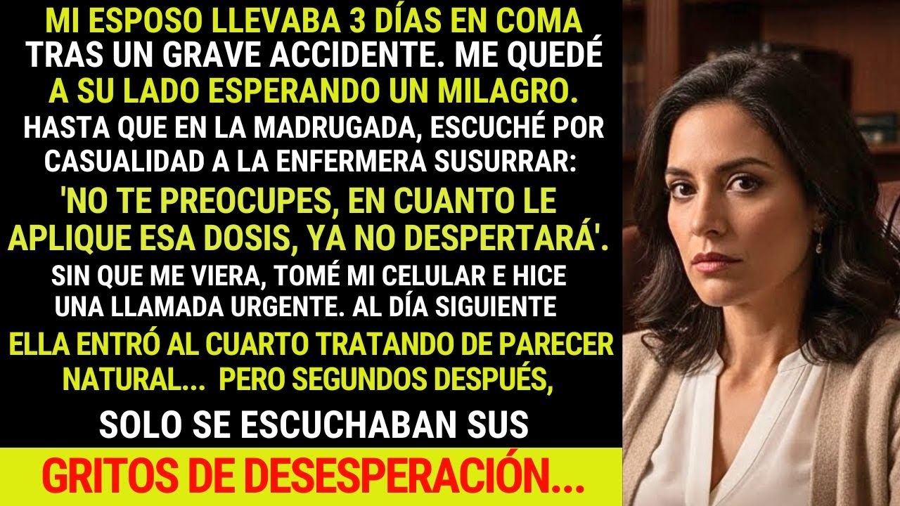 💔 Me despedí de mi esposo y salí del cuarto - hasta que OÍ A LA ENFERMERA decir: 'NO PASA DE HOY'💉☠️