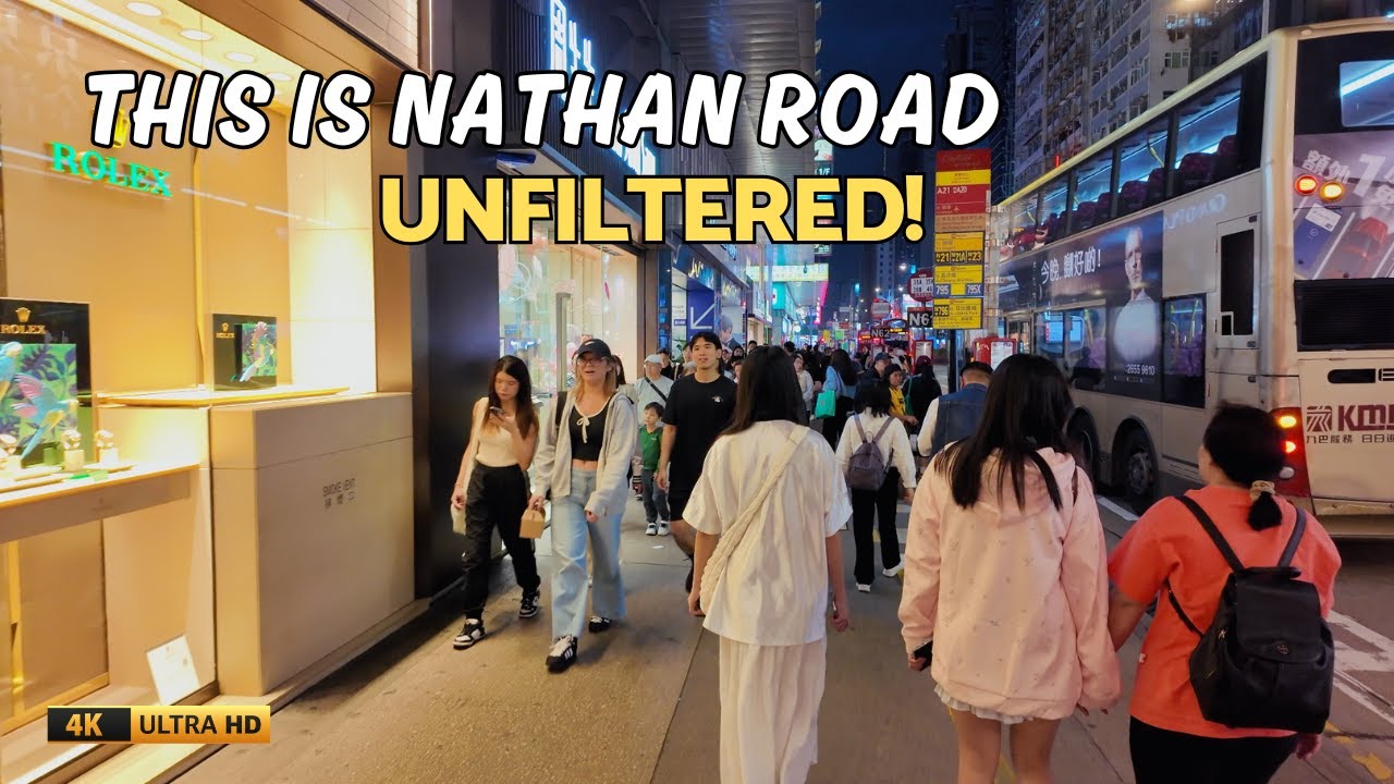 Hong Kong's Most Chaotic Hour – Nathan Road Madness (Raw Walk)