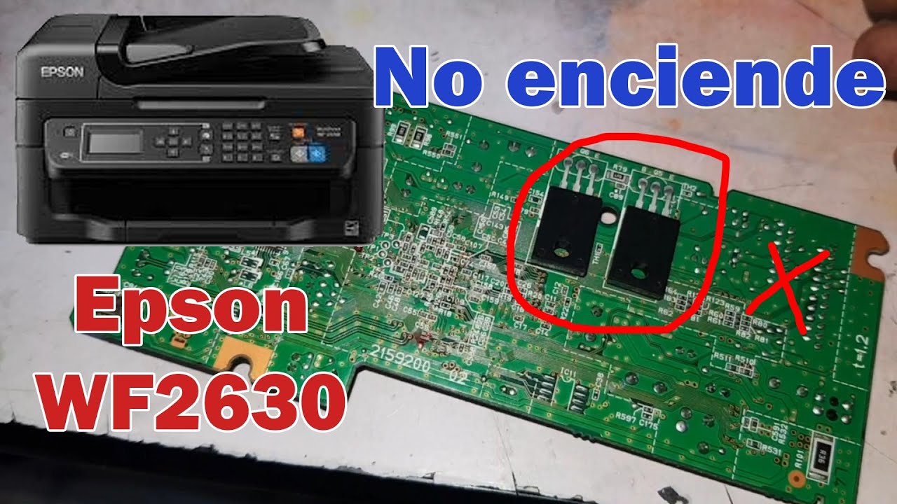 👏Solución mi impresora  Epson WF2630 no enciende.