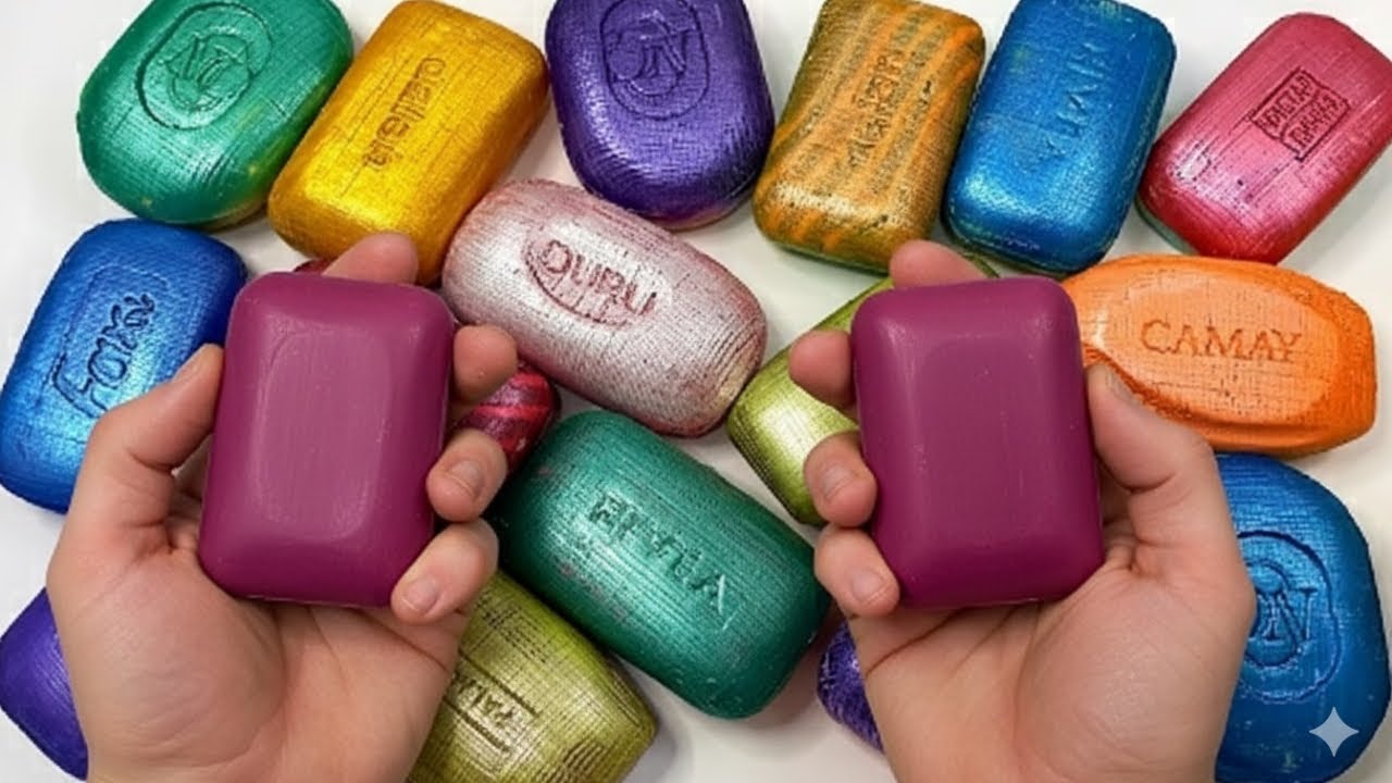 Soap crushing full satisfaction video ASMR soap crushing satisfaction video 