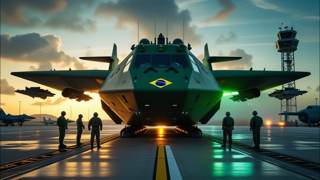 🇧🇷 Секретное оружие Бразилии? Быстроходный штурмовик на воздушной подушке всех удивляет.
