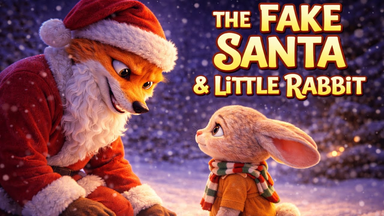 THE FAKE SANTA & LITTLE RABBIT 🎅🐇 | Christmas Moral Story for Kids | Bedtime Story
