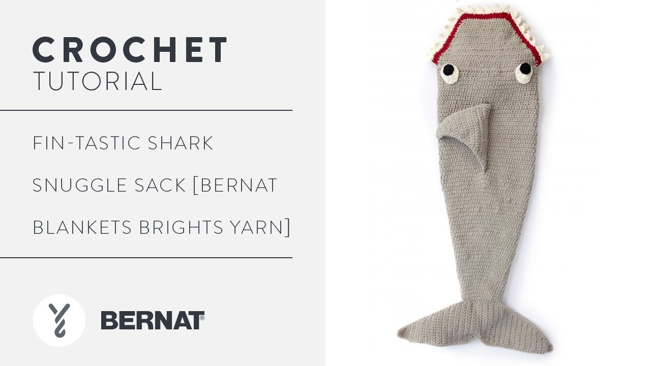 How to Crochet a Shark Snuggle Sack