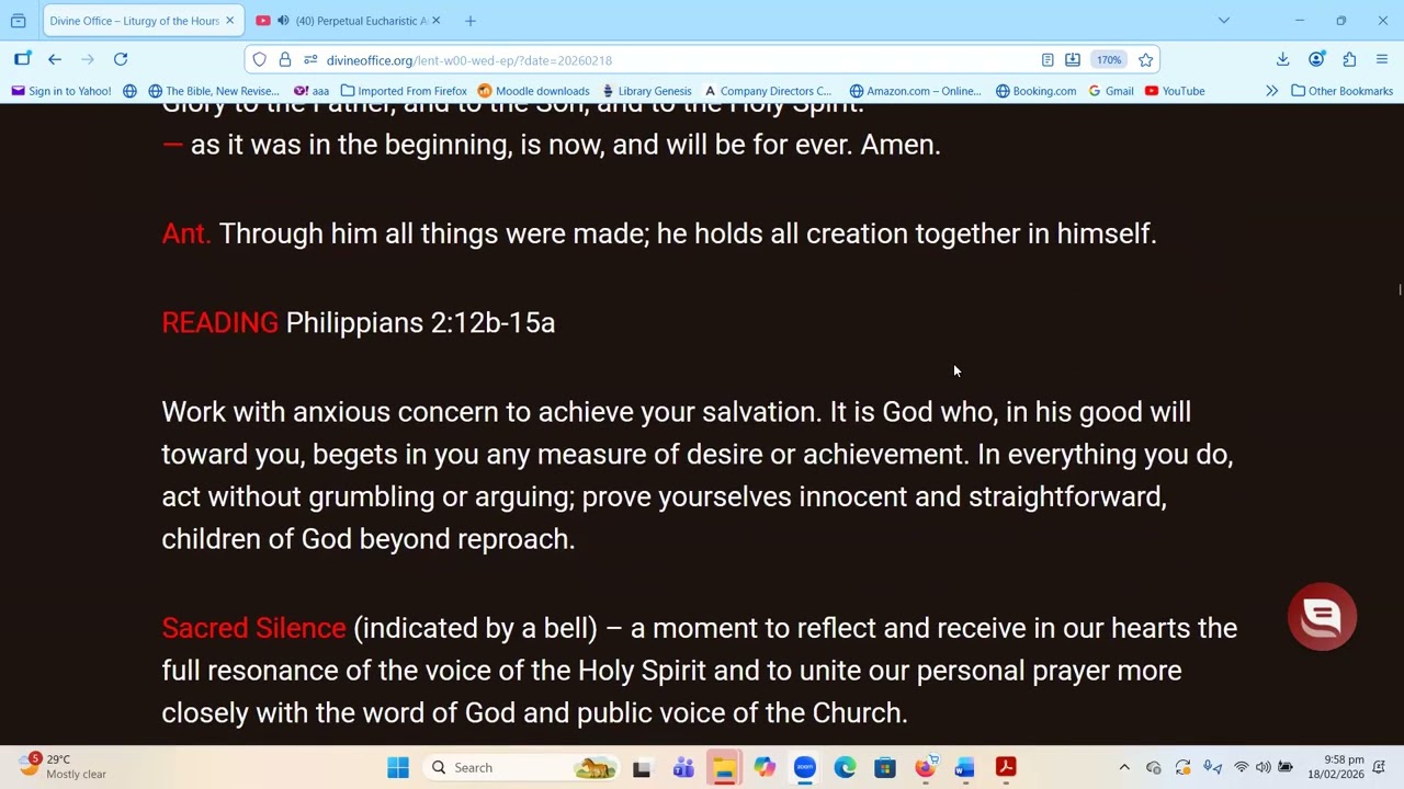 WEDNESDAY- 18-02-2026-  VESPERS AND GLORIOUS   MYSTERIES OF HOLY ROSARY
