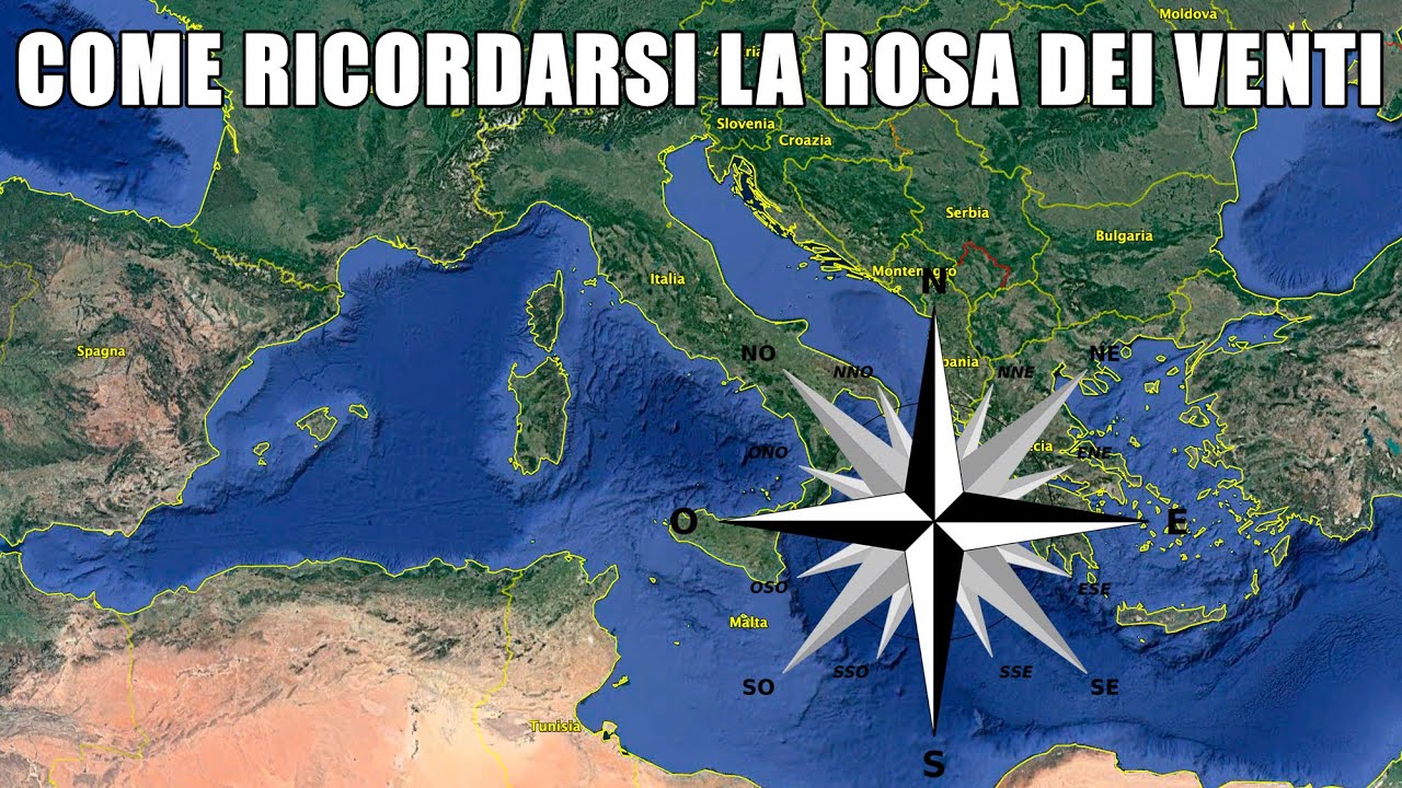 Come Ricordarsi La ROSA DEI VENTI #Nautica