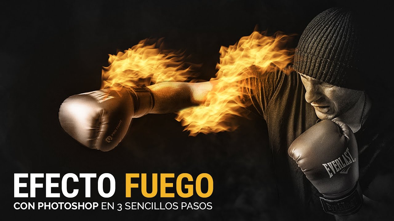 EFECTO FUEGO en Photoshop con 3 SENCILLOS PASOS y en menos de 5 minutos