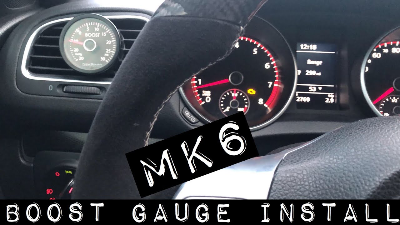 Mk6 boost gauge install