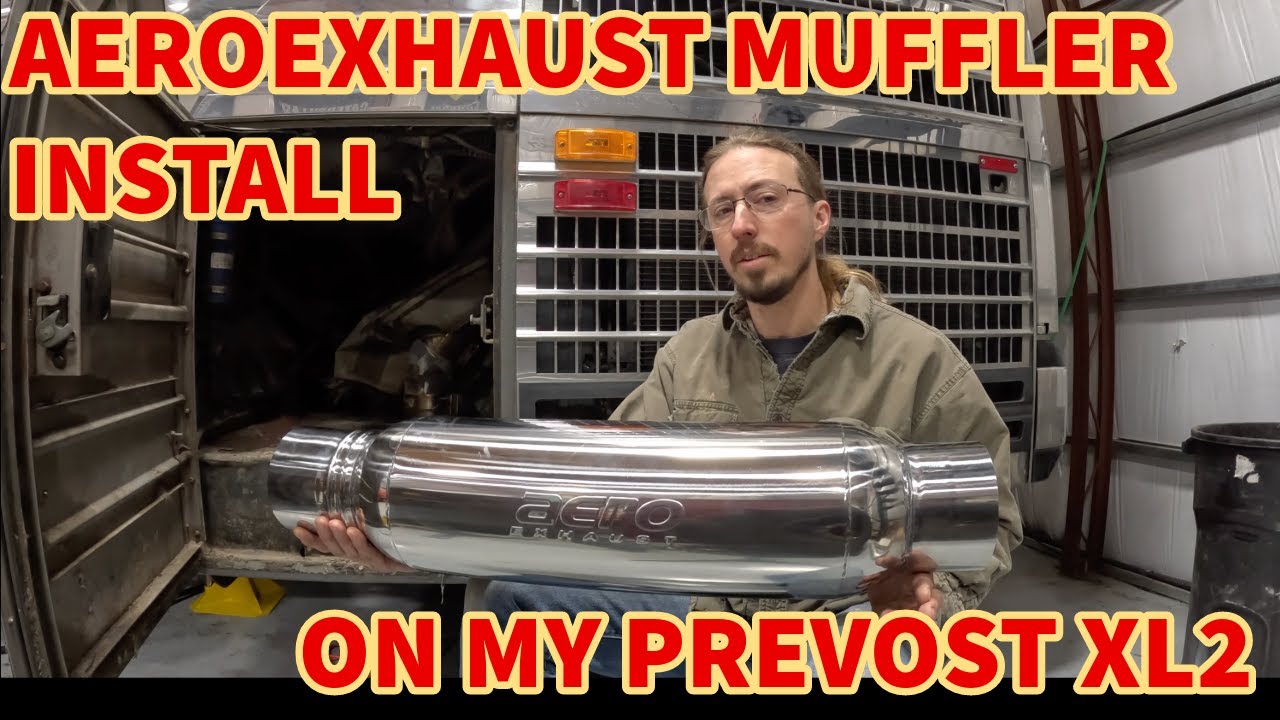 Установка глушителя AeroExhaust 5050XL на мой Prevost XLII-45 (будет ли громче?)