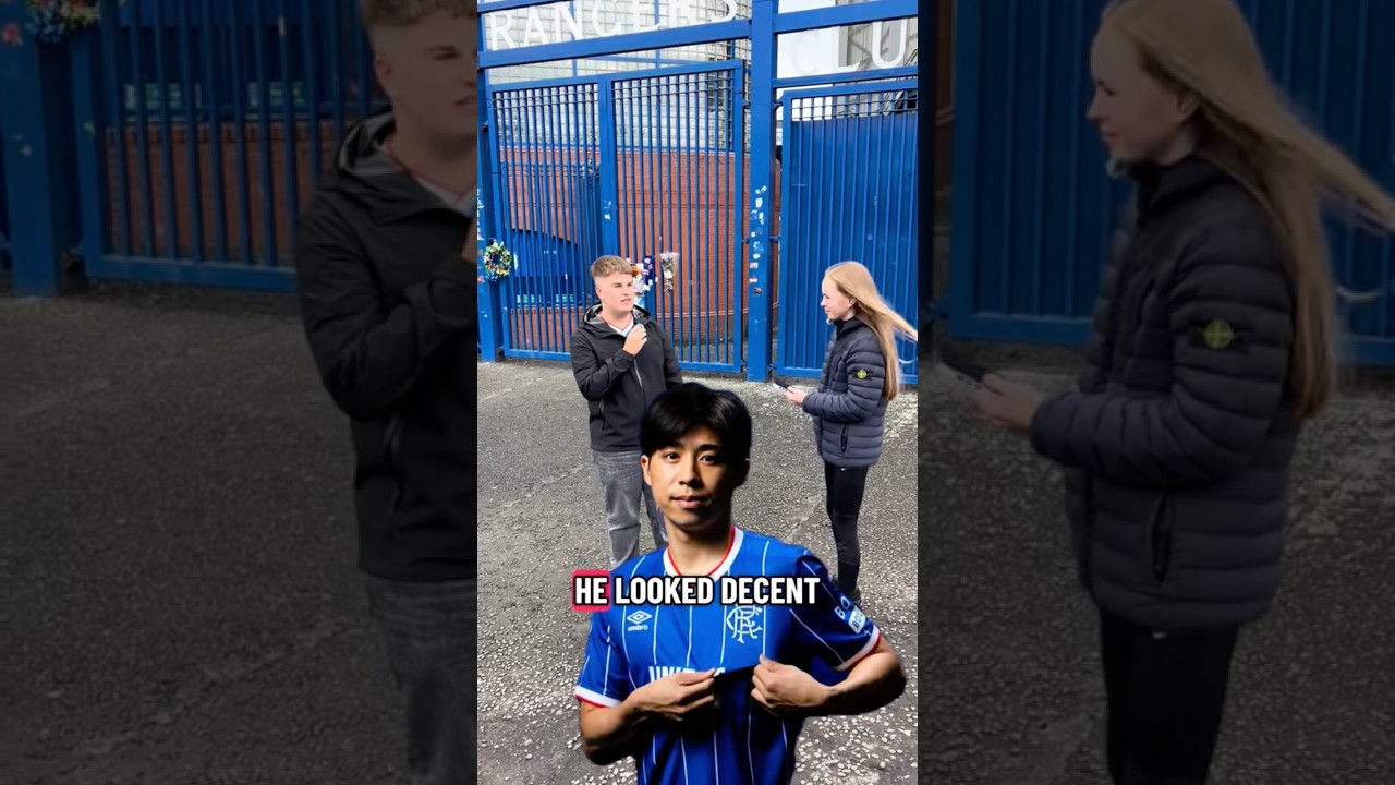 Interview with @L@LMCVLOGSefore the Rangers v Hibs game! #faninterview #spfl #rangersfc #shorts