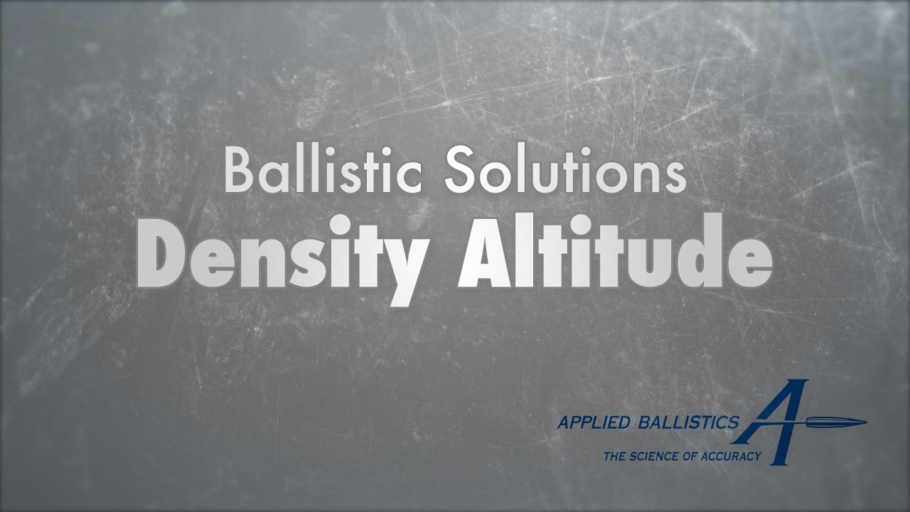 Ballistic Solutions - Density Altitude