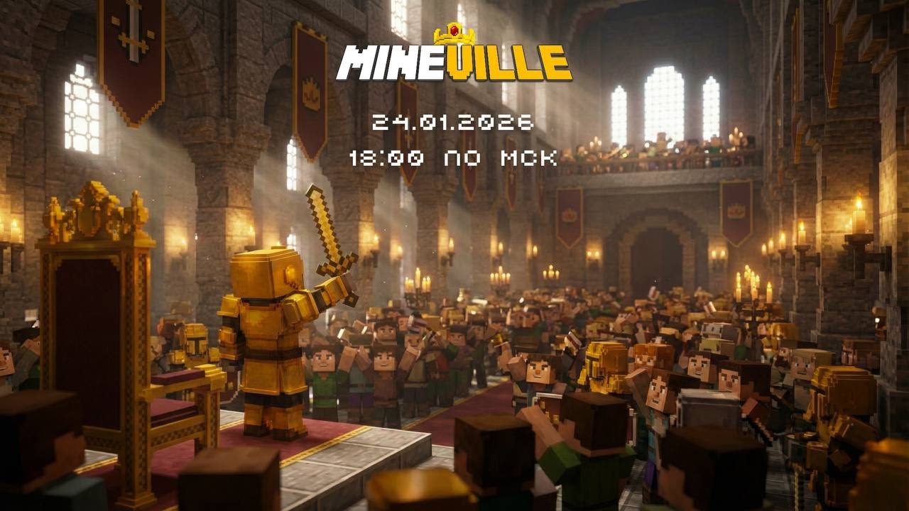 🔴ДЕВУШКА МАЙНКРАФТ - СРЕДНЕВЕКОВЫЙ СЕРВЕР MINEVILLE ОТКРЫТИЕ🔴 -  #shorts #minecraft #asmr #майнкрафт