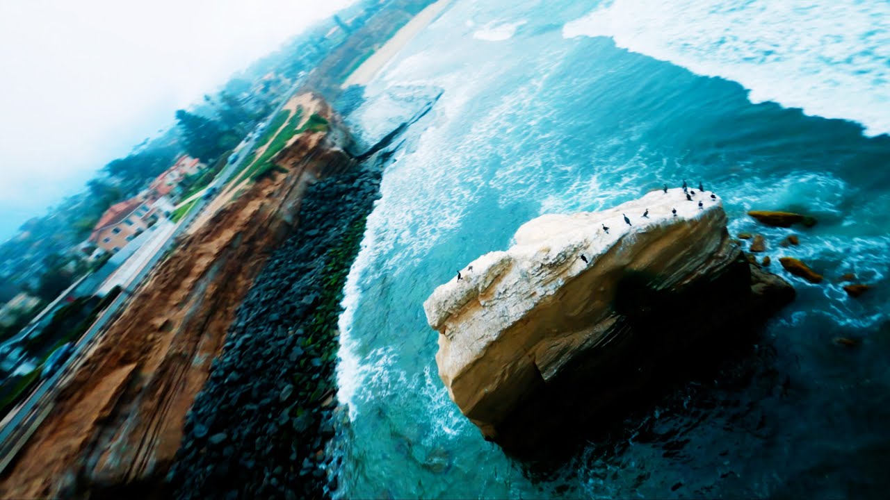 Sunset Cliffs Aerial Tour | Cinematic FPV 4K Footage | Ocean Beach, San Diego