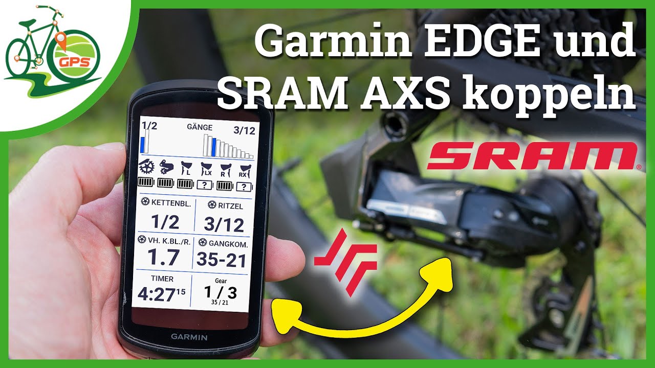 SRAM AXS Schaltung mit Garmin EDGE koppeln ⚡ Daten anzeigen, speichern & auswerten 📋