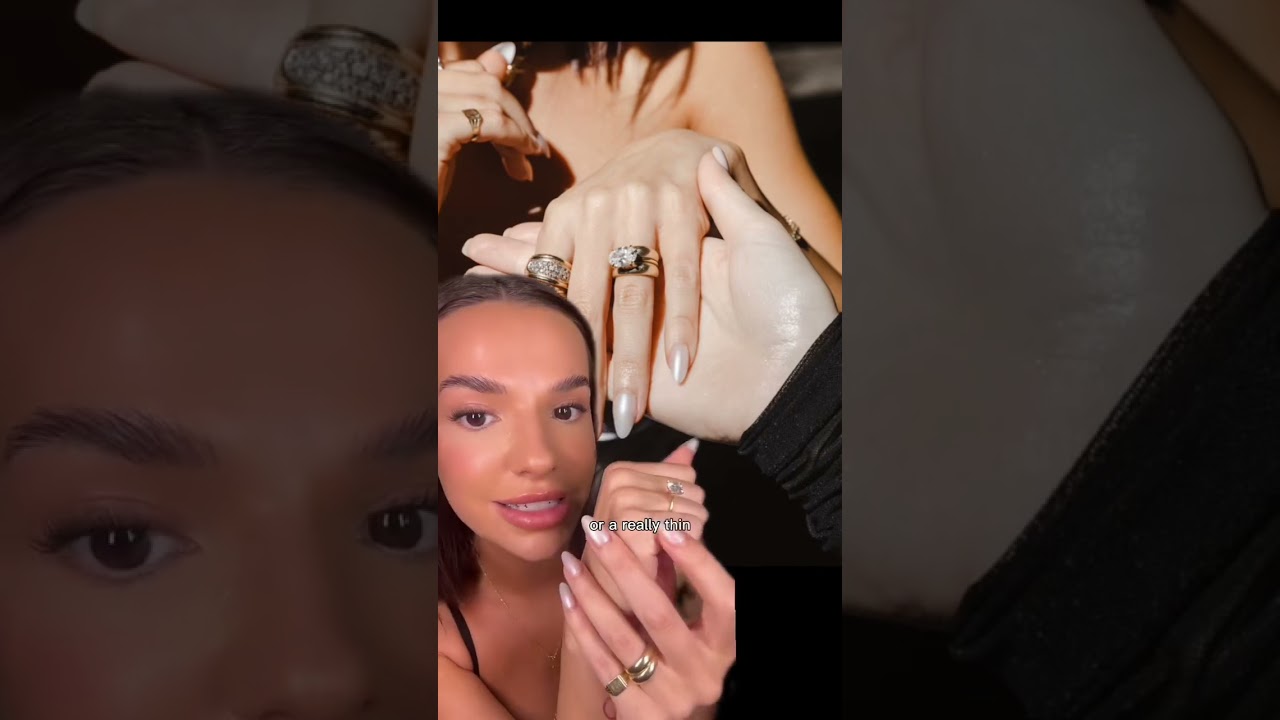 All my engagement ring details! I love how it can be dainty or a chunky gold engagement ring! Chun