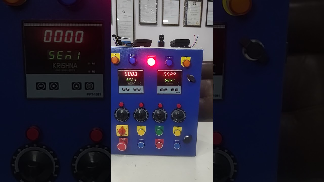 Electrical Control Panel For Double Die Paper Plate Machine