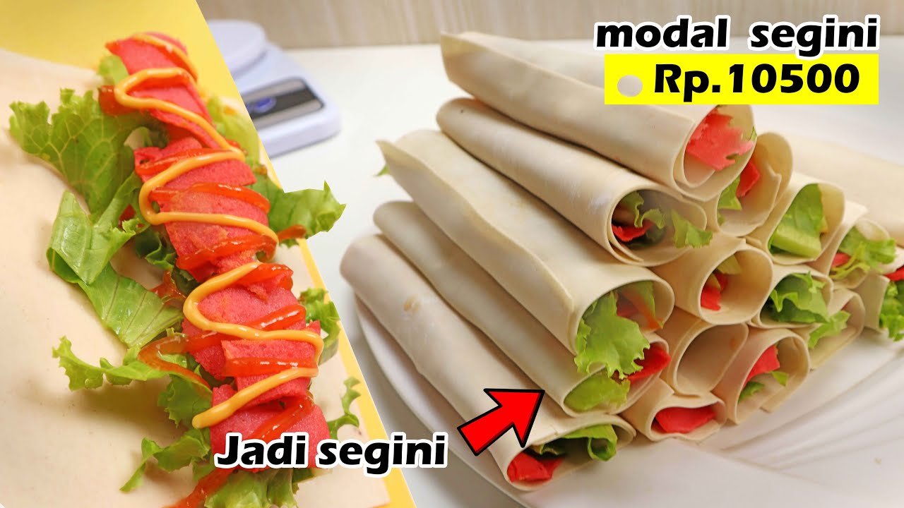 Dengan modal Rp.10500 bisa buat jajanan kebab mini ini dengan resep simple - Kamu pasti bisa buat