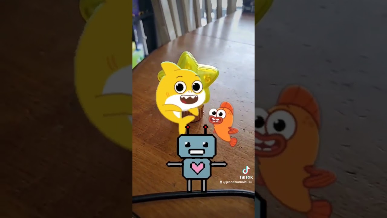 Baby Shark And William Dancing To The Do The Robot Walk