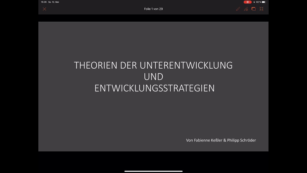 Theorien der Unterentwicklung und Entwicklungsstrategien