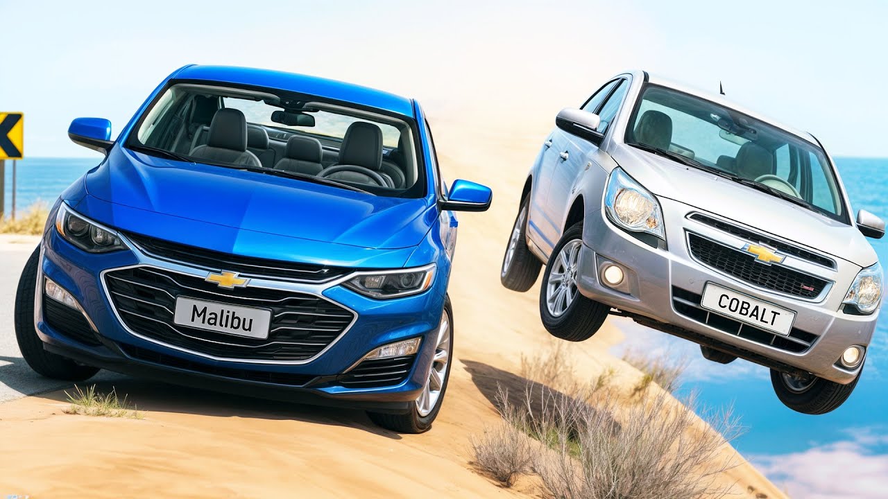 COBALT BILAN MALIBU TO‘QNASHDI! NATIJA HAYRATLANARLI! BeamNG Drive CRASH TEST