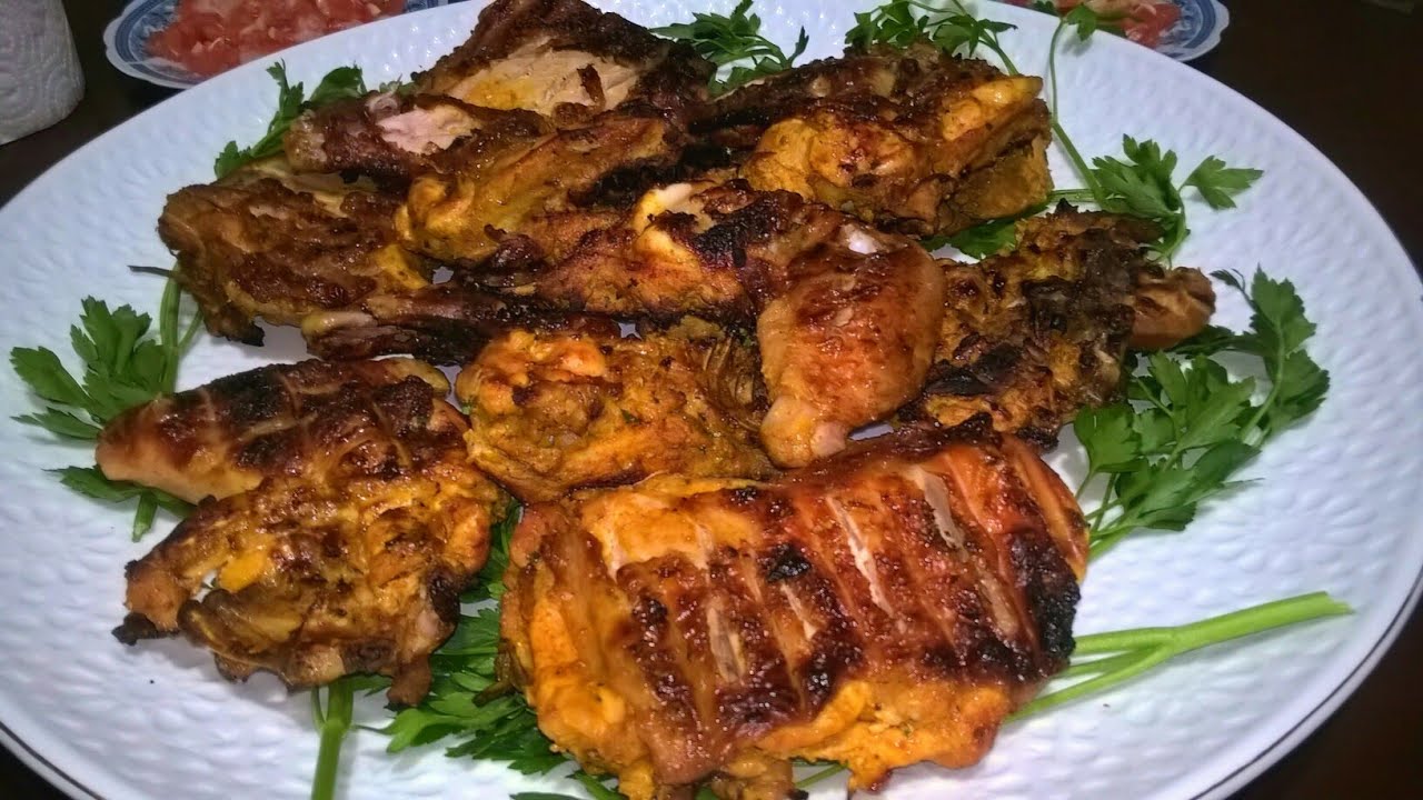 أحلى دجاج مشوي على الفحم👍 باروع بتتبيلة طبق هائل ولذيذ