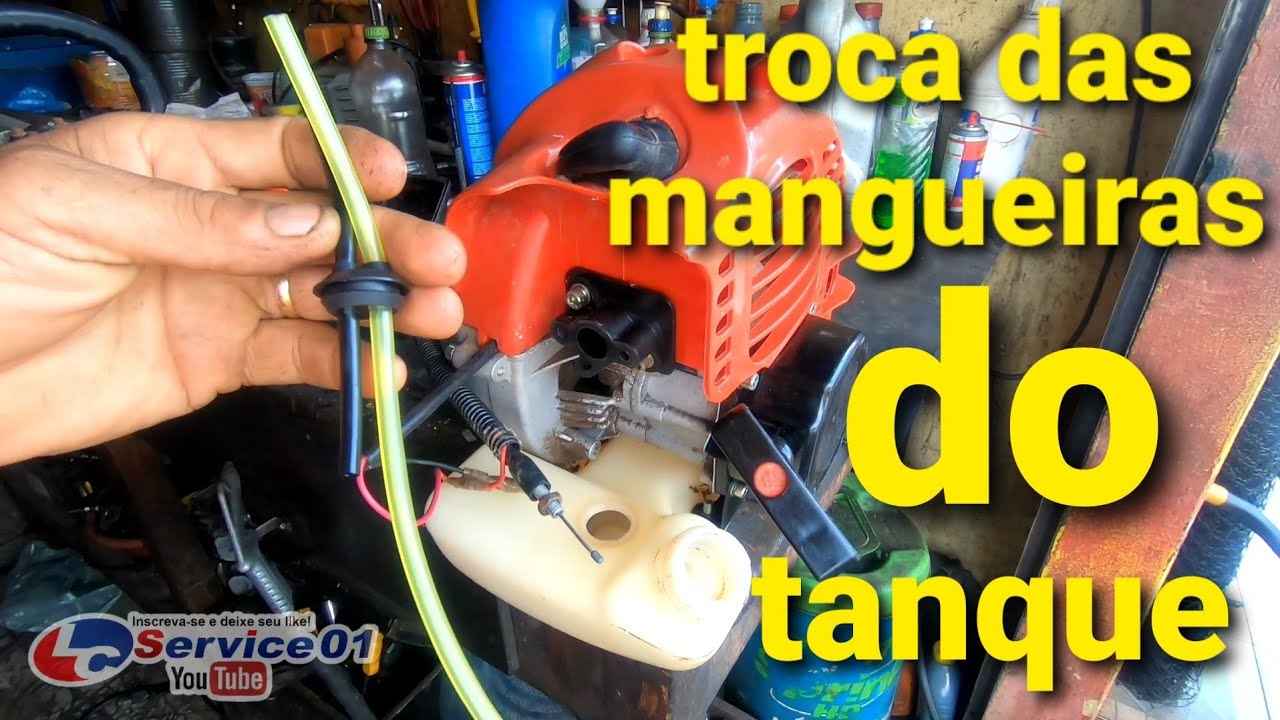 #Motopoda #2tempos motopoda  troca da base mangueiras do tanque