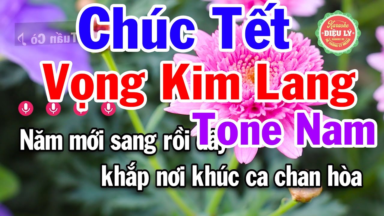 Karaoke Chúc Tết - Vọng Kim Lang Tone Nam