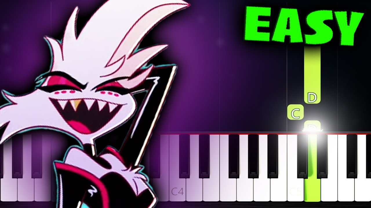 Poison (Hazbin Hotel) - EASY Piano Tutorial