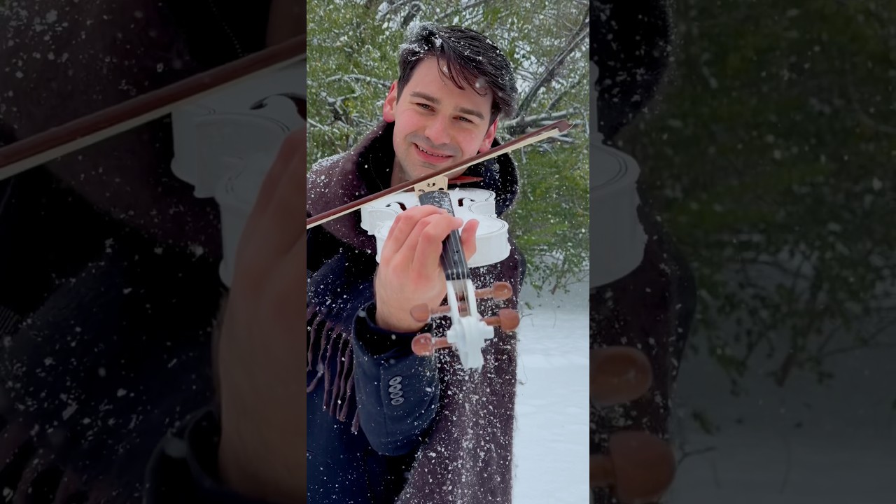 Bella Ciao on Violin in a Snowstorm ❄️🎻 | Epic Italian Folk Cover | David Bay