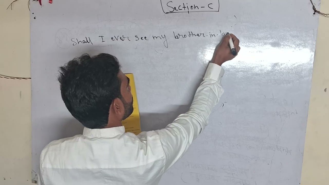 Class 12th paper solved 2026 section C grammar english by shakeel sir 