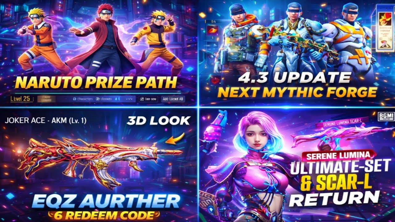 MYTHIC FORGE 4.3 CONFIRMED 😱 NEXT GILT AKM SKIN 🔥 PRIZE PATH REVEAL | ULTIMATE SET RETURN BGMI
