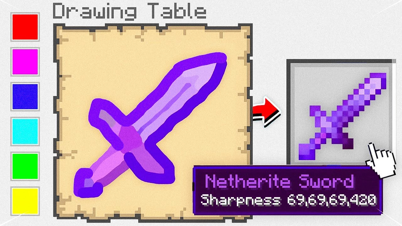 Minecraft But Anything I Draw, I Get it...