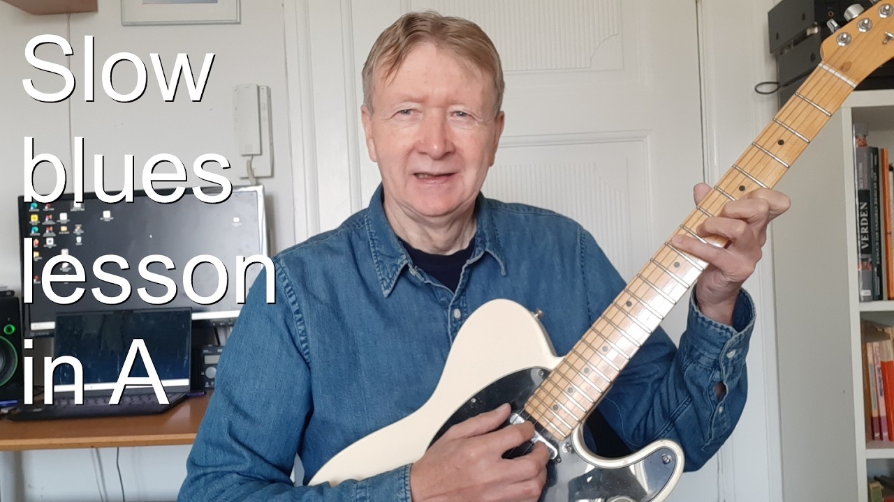 Blues solo+melodic and goodsounding blues licks in A with exercises