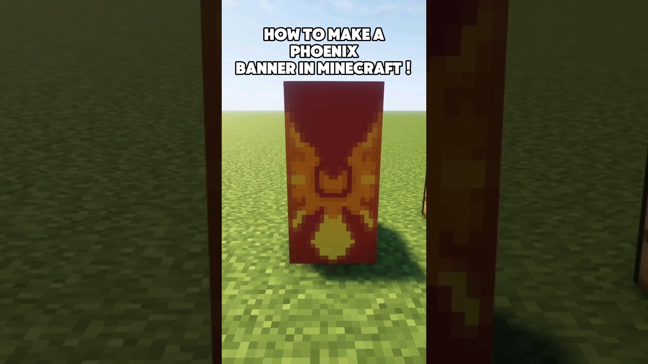 How to make a Phoenix banner in Minecraft ! #minecraft #banner #gaming #the_goldflash