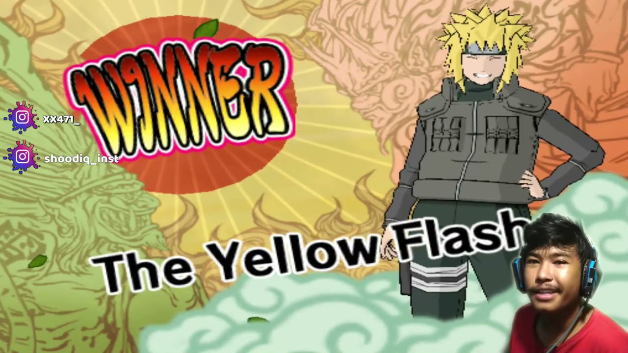 MINATO THE YELLOW FLASH VS ALL KARAKTER NARUTO SHIPPUDEN ULTIMATE NINJA 5 PS2 BY : XX471